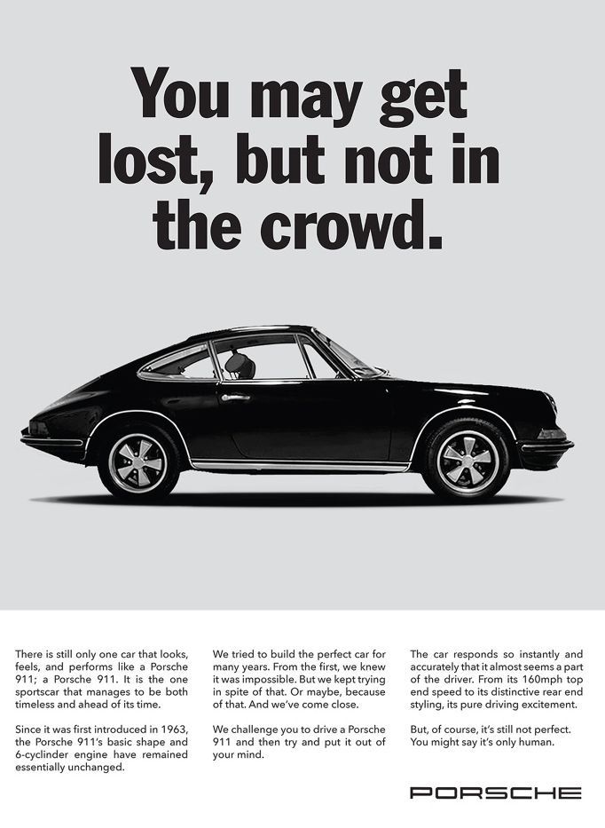 Porsche 911 vintage ad